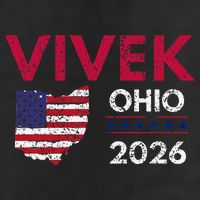 Vivek Ramaswamy Retro Grunge Vivek Governor Of Ohio 2026 Golf Towel