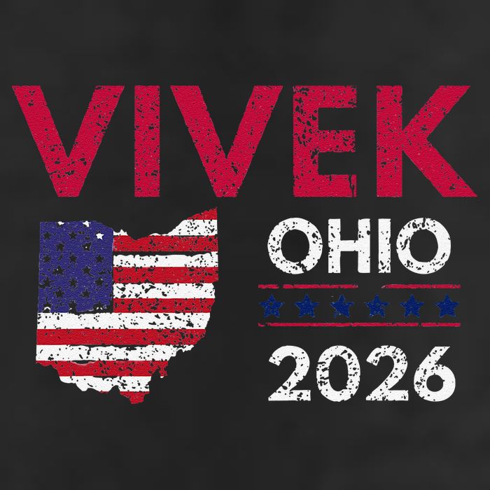 Vivek Ramaswamy Retro Grunge Vivek Governor Of Ohio 2026 Golf Towel