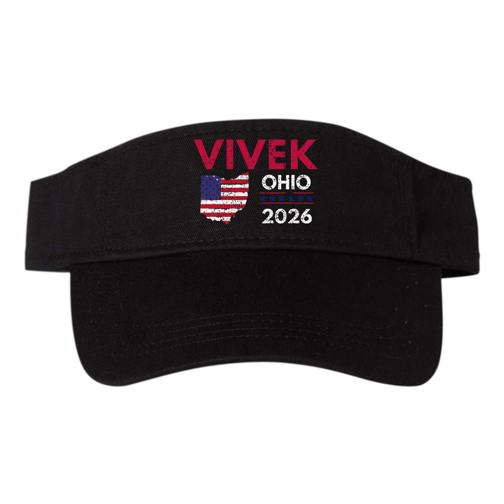 Vivek Ramaswamy Retro Grunge Vivek Governor Of Ohio 2026 Visor