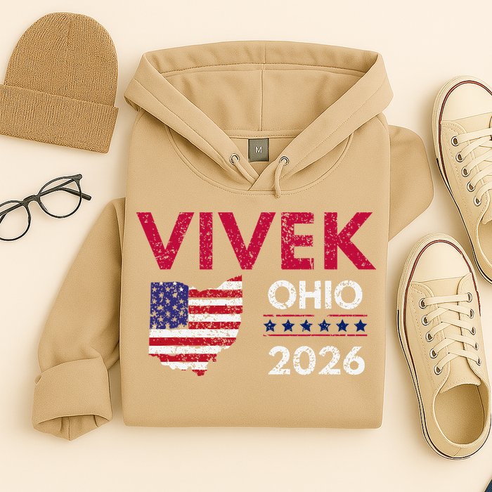 Vivek Ramaswamy Retro Grunge Vivek Governor Of Ohio 2026 Hoodie