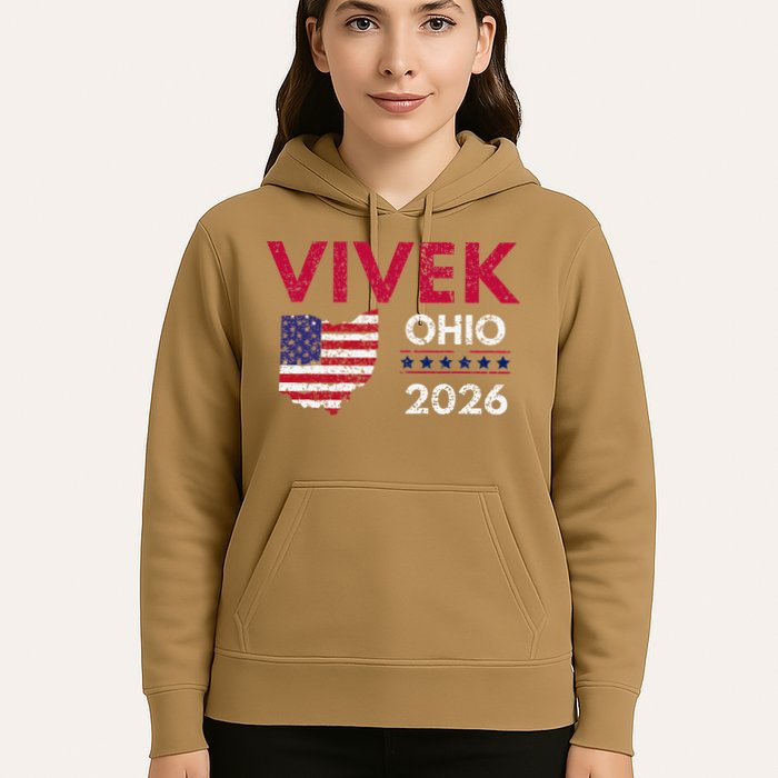 Vivek Ramaswamy Retro Grunge Vivek Governor Of Ohio 2026 Hoodie