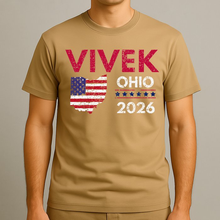 Vivek Ramaswamy Retro Grunge Vivek Governor Of Ohio 2026 T-Shirt