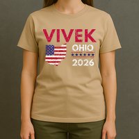 Vivek Ramaswamy Retro Grunge Vivek Governor Of Ohio 2026 T-Shirt