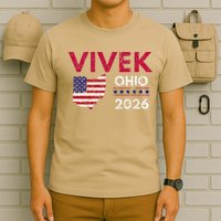 Vivek Ramaswamy Retro Grunge Vivek Governor Of Ohio 2026 T-Shirt