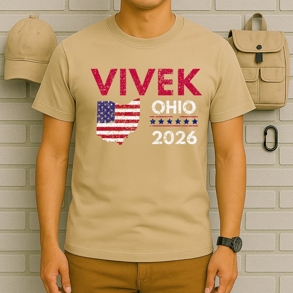 Vivek Ramaswamy Retro Grunge Vivek Governor Of Ohio 2026 T-Shirt
