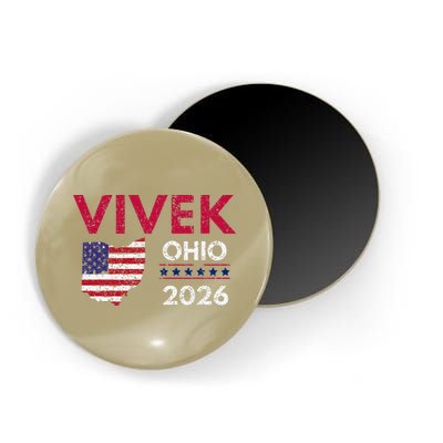Vivek Ramaswamy Retro Grunge Vivek Governor Of Ohio 2026 Magnet