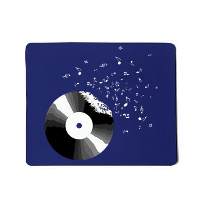 Vinyl Record Retro Music Notes Mousepad