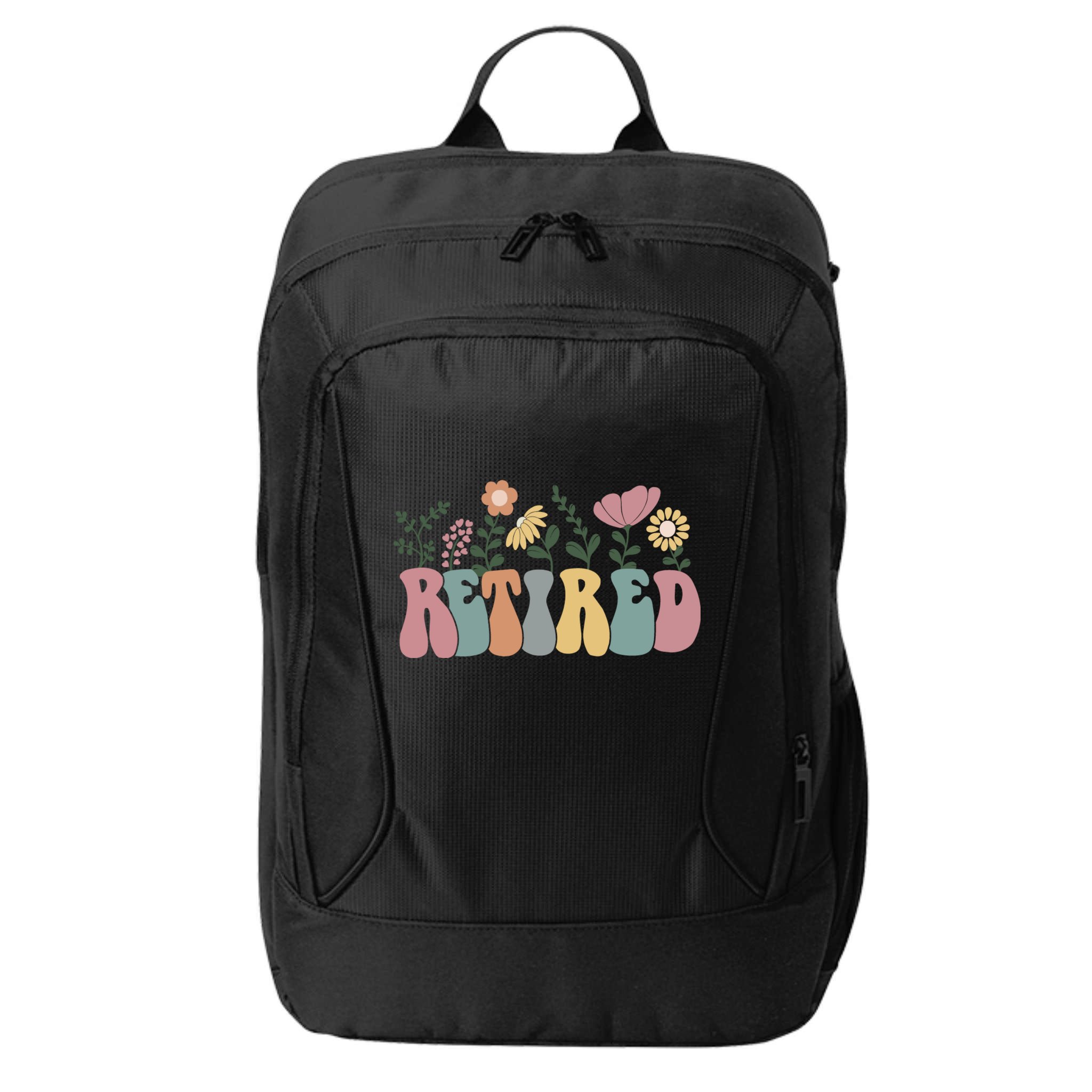 Vintage Retired Retro Retirement Gift For Women City Backpack