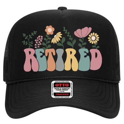 Vintage Retired Retro Retirement Gift For Women Trucker Hat