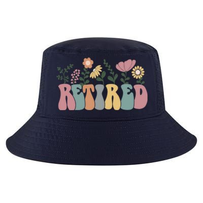 Vintage Retired Retro Retirement Gift For Women Cool Comfort Performance Bucket Hat