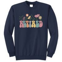 Vintage Retired Retro Retirement Gift For Women Sweatshirt