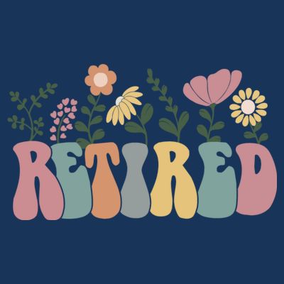Vintage Retired Retro Retirement Gift For Women T-Shirt