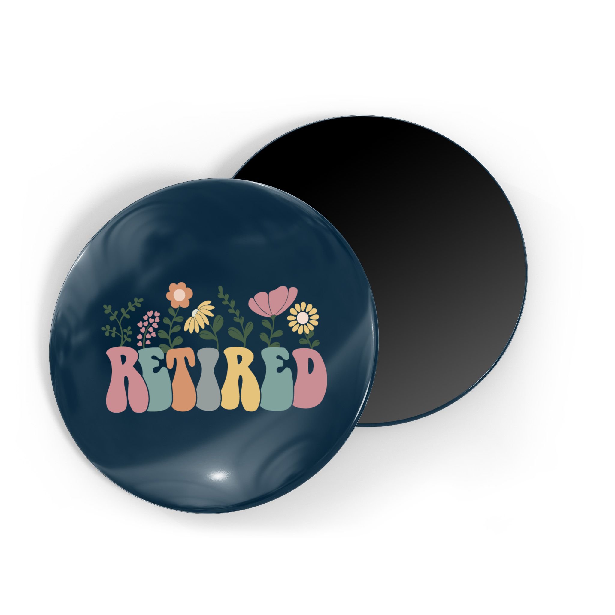 Vintage Retired Retro Retirement Gift For Women Magnet