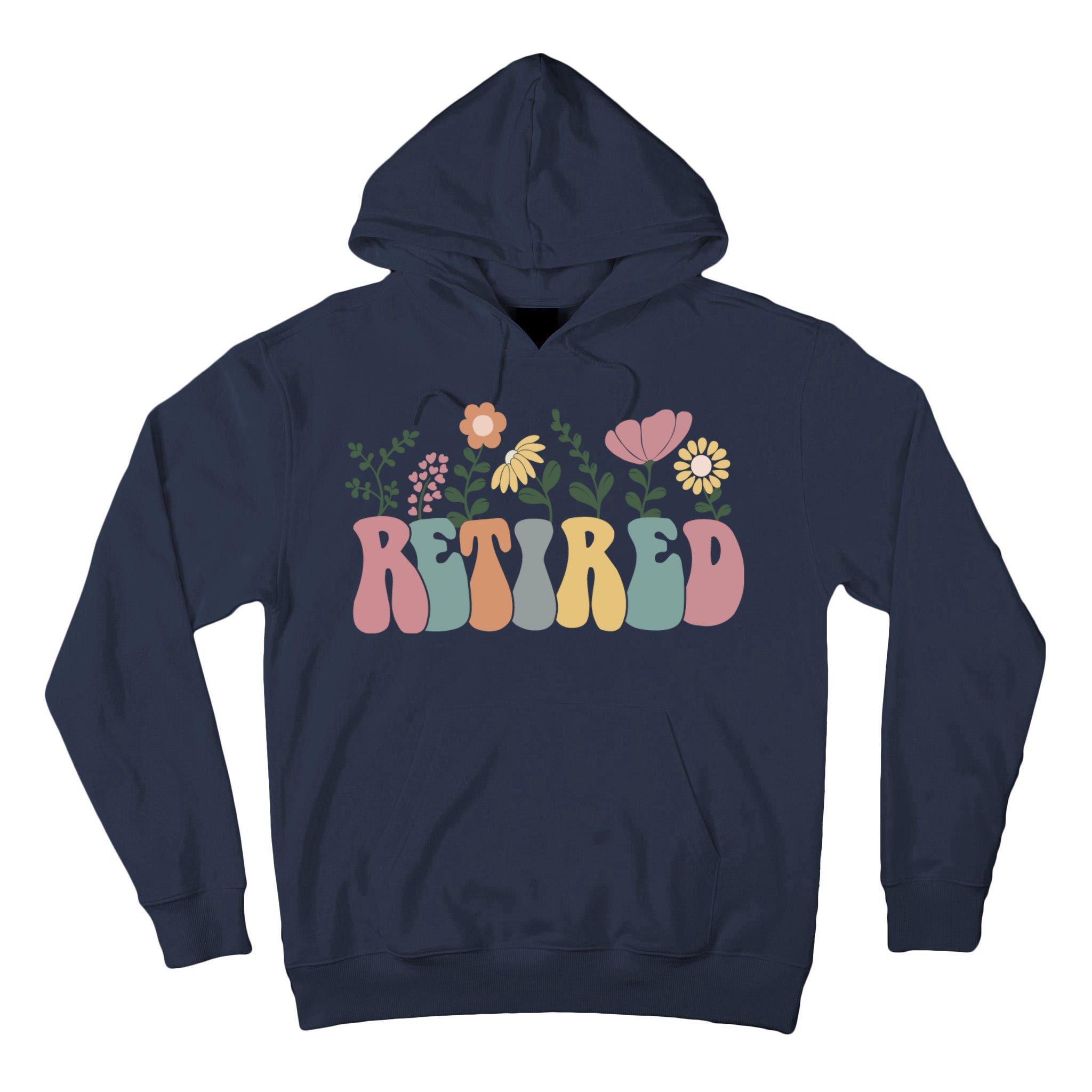 Vintage Retired Retro Retirement Gift For Women Tall Hoodie