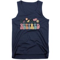 Vintage Retired Retro Retirement Gift For Women Tank Top