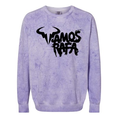 Vamos Rafa Rafael Nadal Tennis Lover Colorblast Crewneck Sweatshirt