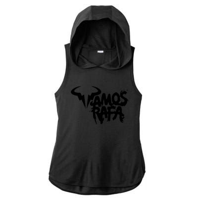 Vamos Rafa Rafael Nadal Tennis Lover Ladies PosiCharge Tri-Blend Wicking Draft Hoodie Tank