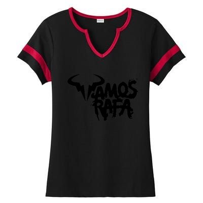 Vamos Rafa Rafael Nadal Tennis Lover Ladies Halftime Notch Neck Tee