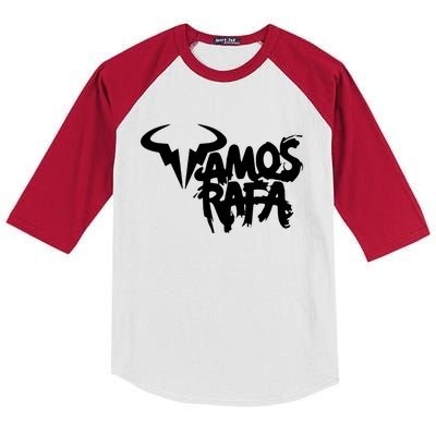 Vamos Rafa Rafael Nadal Tennis Lover Kids Colorblock Raglan Jersey