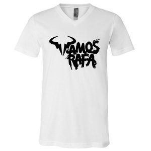 Vamos Rafa Rafael Nadal Tennis Lover V-Neck T-Shirt