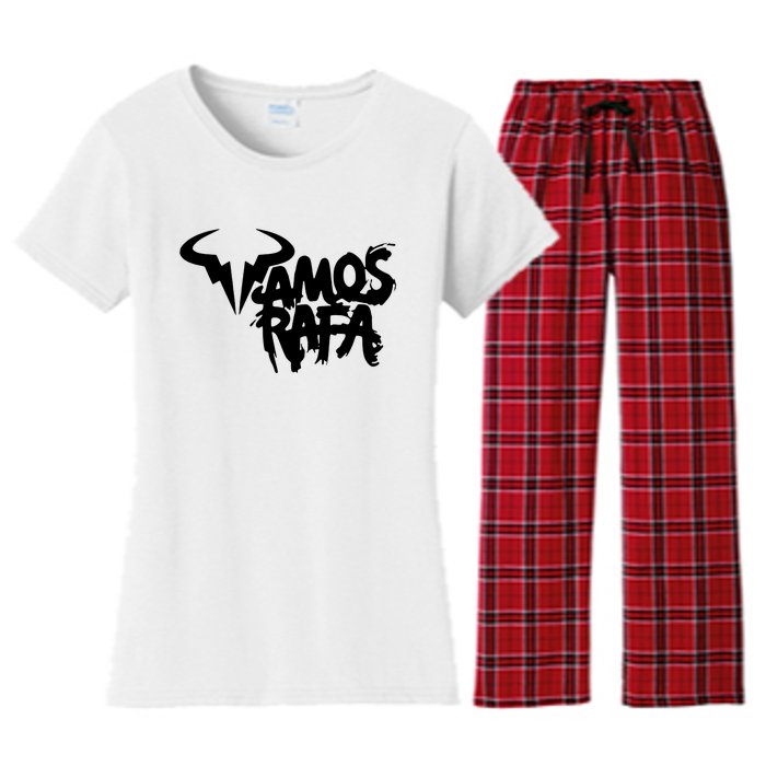 Vamos Rafa Rafael Nadal Tennis Lover Women's Flannel Pajama Set