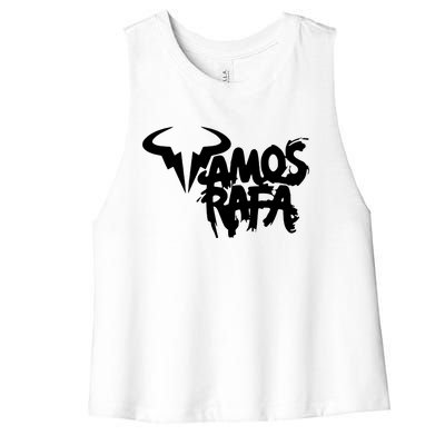 Vamos Rafa Rafael Nadal Tennis Lover Women's Racerback Cropped Tank