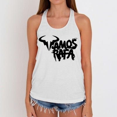 Vamos Rafa Rafael Nadal Tennis Lover Women's Knotted Racerback Tank