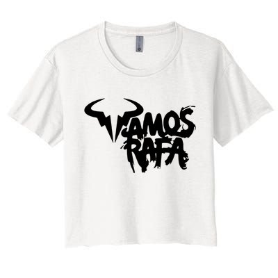 Vamos Rafa Rafael Nadal Tennis Lover Women's Crop Top Tee