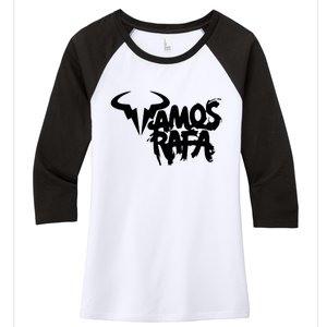 Vamos Rafa Rafael Nadal Tennis Lover Women's Tri-Blend 3/4-Sleeve Raglan Shirt