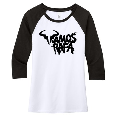 Vamos Rafa Rafael Nadal Tennis Lover Women's Tri-Blend 3/4-Sleeve Raglan Shirt