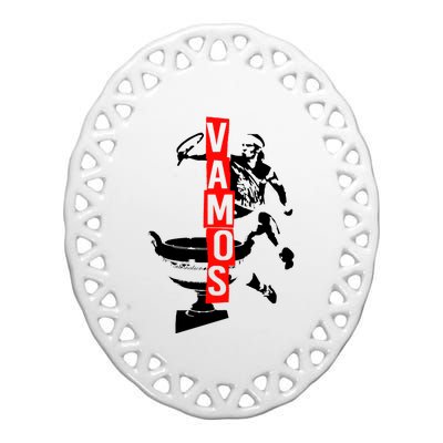 Vamos Rafa Rafael Nadal Tennis Lover Ceramic Oval Ornament