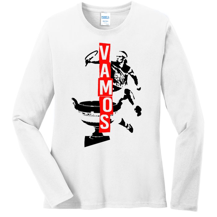 Vamos Rafa Rafael Nadal Tennis Lover Ladies Long Sleeve Shirt