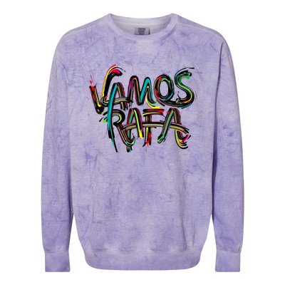 Vamos Rafa Rafael Nadal Tennis Lover Colorblast Crewneck Sweatshirt