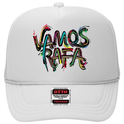 Vamos Rafa Rafael Nadal Tennis Lover High Crown Mesh Back Trucker Hat