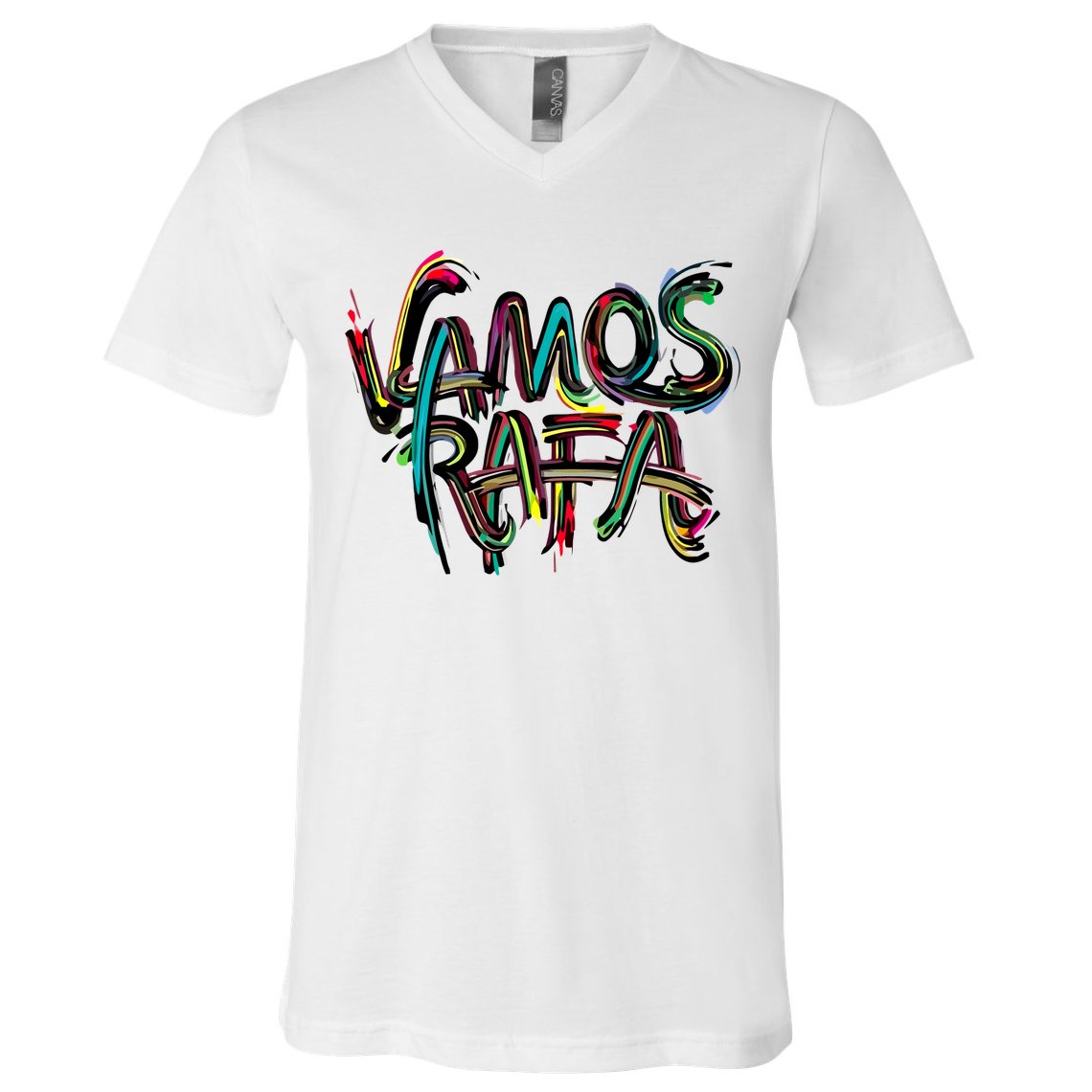 Vamos Rafa Rafael Nadal Tennis Lover V-Neck T-Shirt