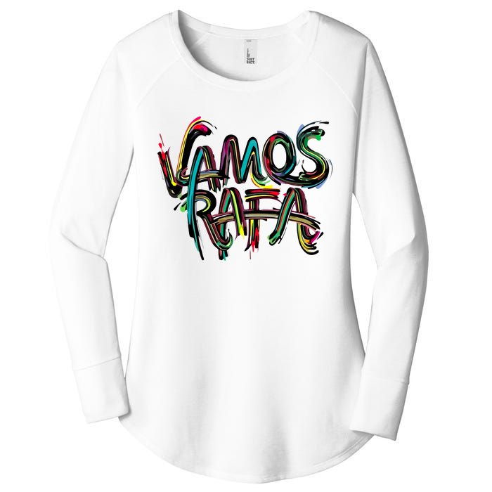 Vamos Rafa Rafael Nadal Tennis Lover Women's Perfect Tri Tunic Long Sleeve Shirt