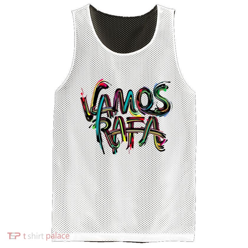Vamos Rafa Rafael Nadal Tennis Lover Mesh Reversible Basketball Jersey Tank