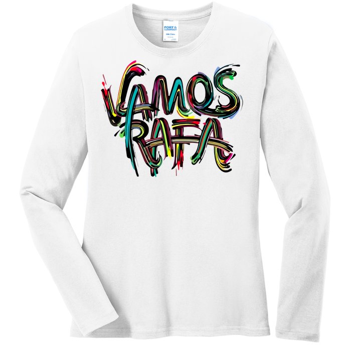 Vamos Rafa Rafael Nadal Tennis Lover Ladies Long Sleeve Shirt