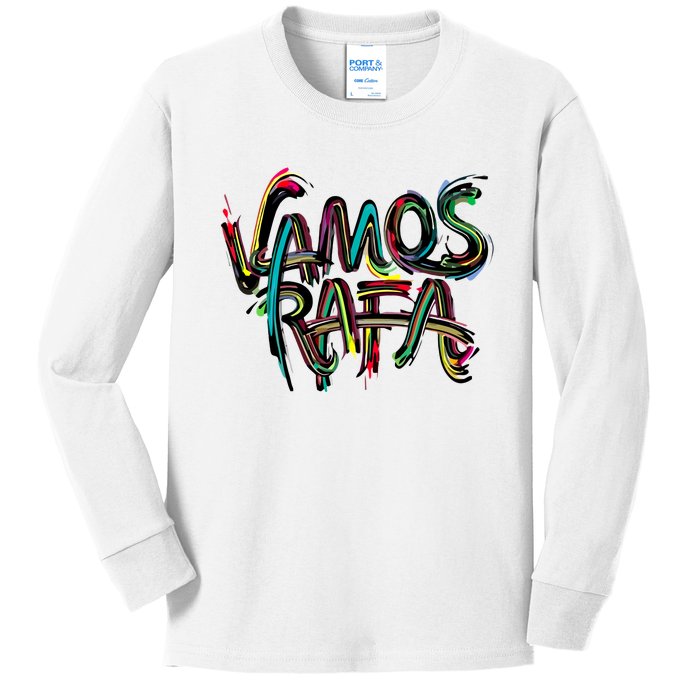 Vamos Rafa Rafael Nadal Tennis Lover Kids Long Sleeve Shirt