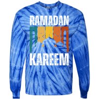 Vintage Ramadan Retro Ramadan Kareem Mubarak Cool Gift Tie-Dye Long Sleeve Shirt