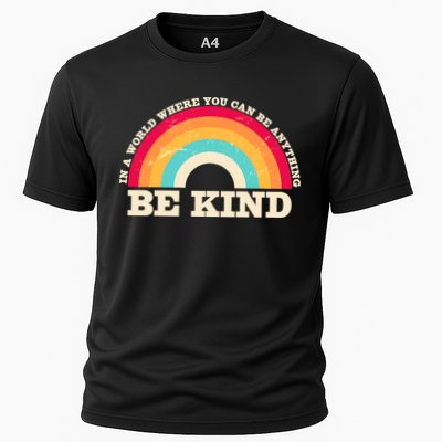 Vintage Retro Rainbow Be Kind Performance Shirt