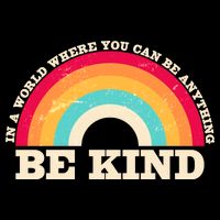 Vintage Retro Rainbow Be Kind Toddler T-Shirt