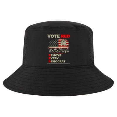 Vote Red Remove Every Democrat Red Wave Republican GOP Cool Comfort Performance Bucket Hat