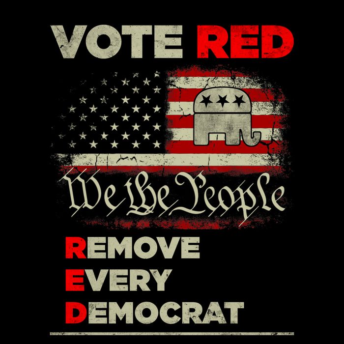 Vote Red Remove Every Democrat Red Wave Republican GOP Full-Length Apron With Pockets