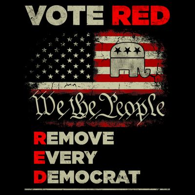 Vote Red Remove Every Democrat Red Wave Republican GOP T-Shirt