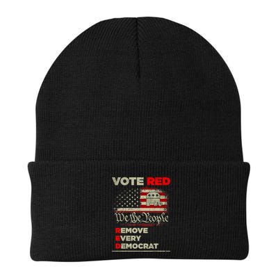 Vote Red Remove Every Democrat Red Wave Republican GOP Beanie