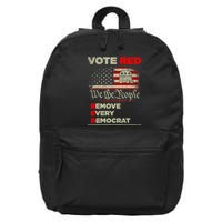 Vote Red Remove Every Democrat Red Wave Republican GOP 16 in Basic Backpack