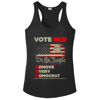 Vote Red Remove Every Democrat Red Wave Republican GOP Ladies PosiCharge Competitor Racerback Tank