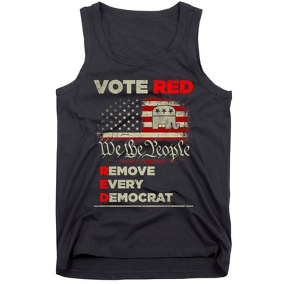 Vote Red Remove Every Democrat Red Wave Republican GOP Tank Top
