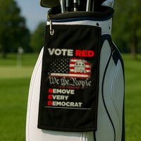 Vote Red Remove Every Democrat Red Wave Republican GOP Golf Towel